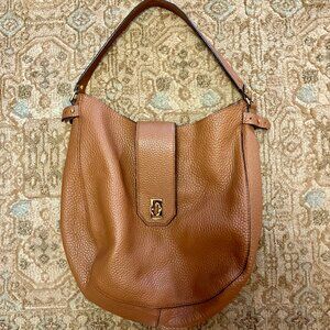 Rebecca Minkoff Hobo Purse - Pebbled Brown Copper Leather